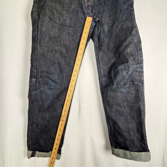 Naked & Famous Denim Dark Blue Straight Jeans - Picture 15 of 16